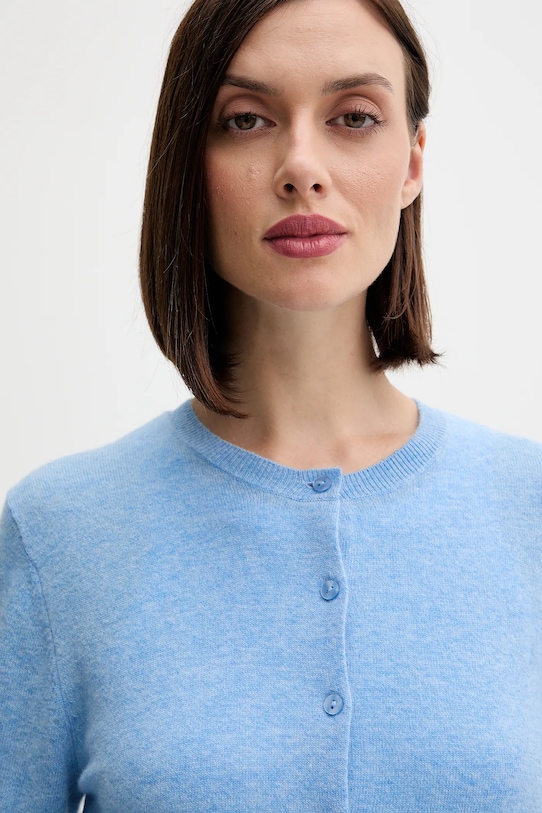 United Colors of Benetton kardigan wełniany niebieski 1002D5485