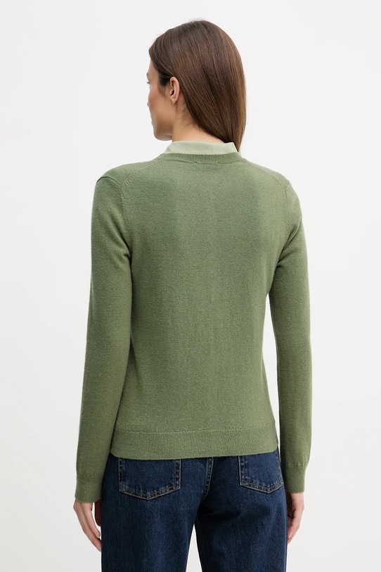 Odzież United Colors of Benetton kardigan wełniany 1002D5485 zielony