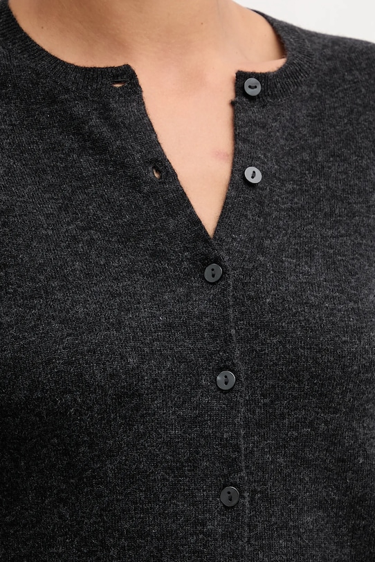Μάλλινη ζακέτα United Colors of Benetton 1002D5485 γκρί