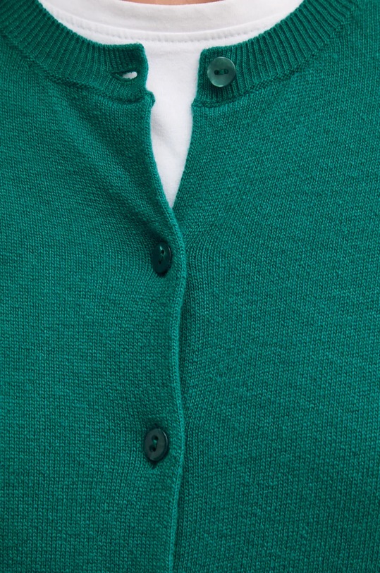 Шерстяной кардиган United Colors of Benetton 1002D5485 зелёный