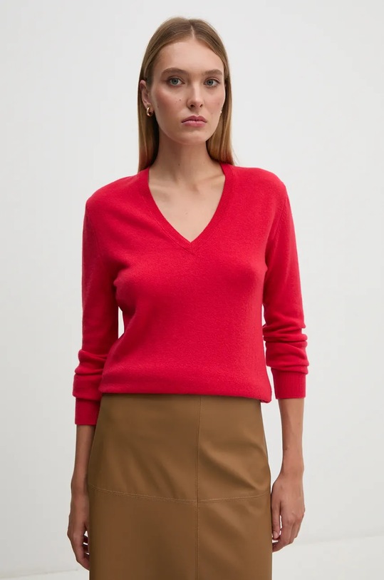 Vlněný svetr United Colors of Benetton 1002D4488 červená AW24