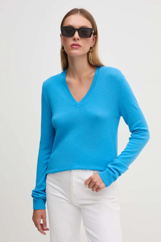 United Colors of Benetton sweter wełniany niebieski 1002D4488