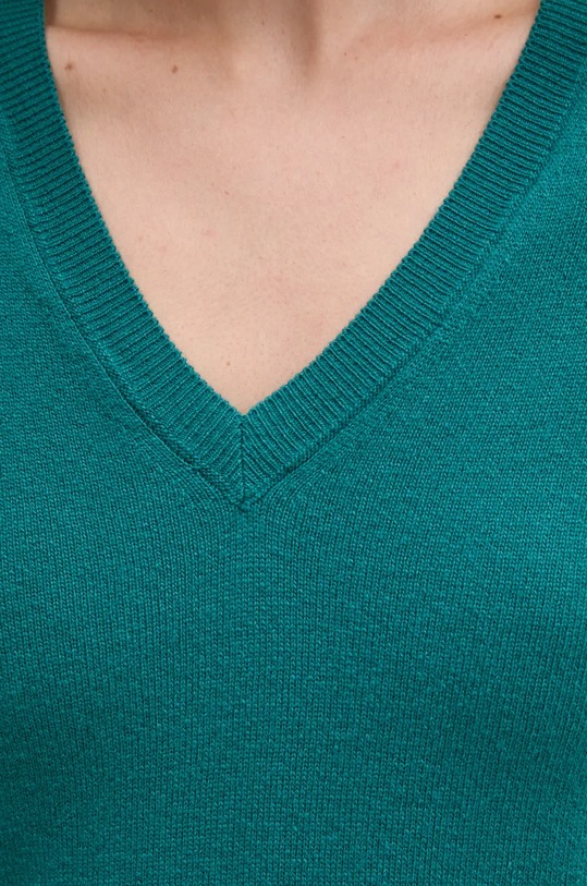 Вовняний светр United Colors of Benetton зелений 1002D4488