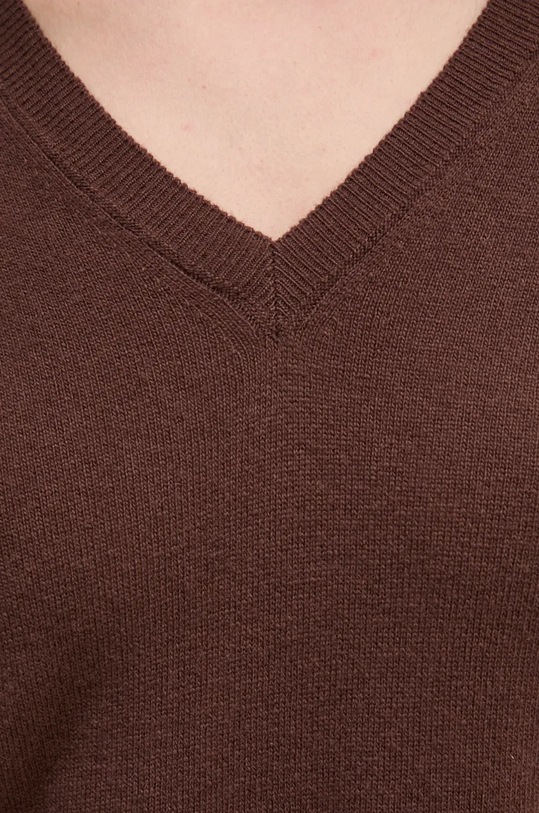 United Colors of Benetton gyapjú pulóver 1002D4488 barna