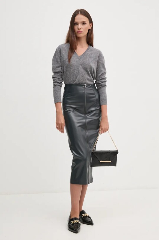 Вовняний светр United Colors of Benetton 1002D4488 сірий AW24