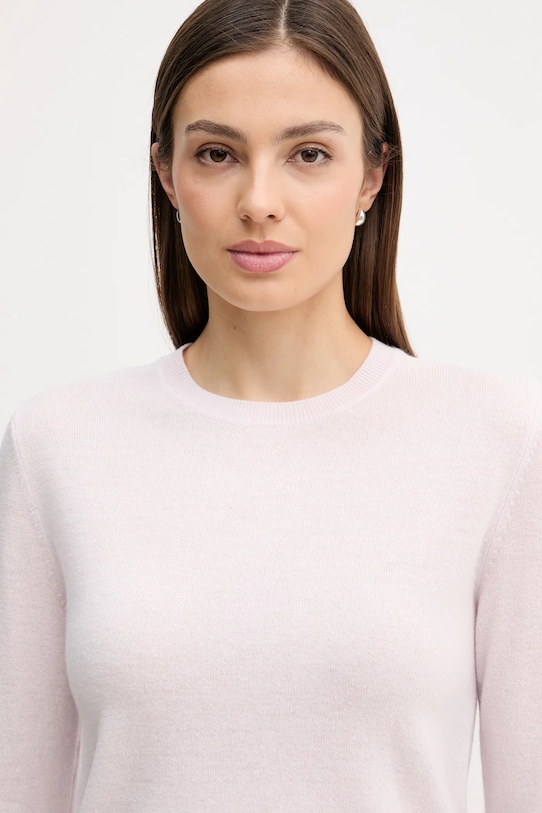 United Colors of Benetton sweter wełniany różowy 1002D1K01