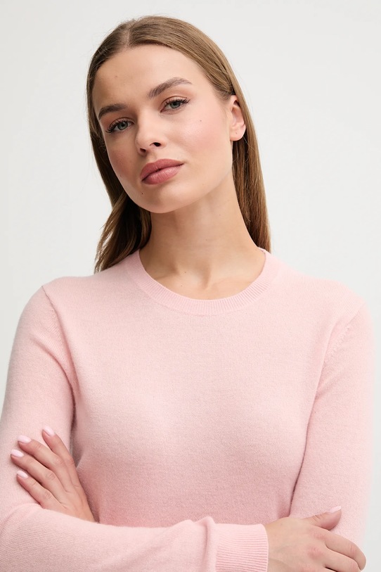 United Colors of Benetton sweter wełniany różowy 1002D1K01