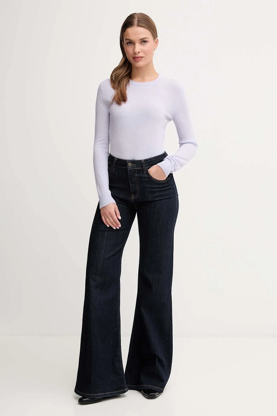 Шерстяной свитер United Colors of Benetton 1002D1K01 фиолетовой AW25