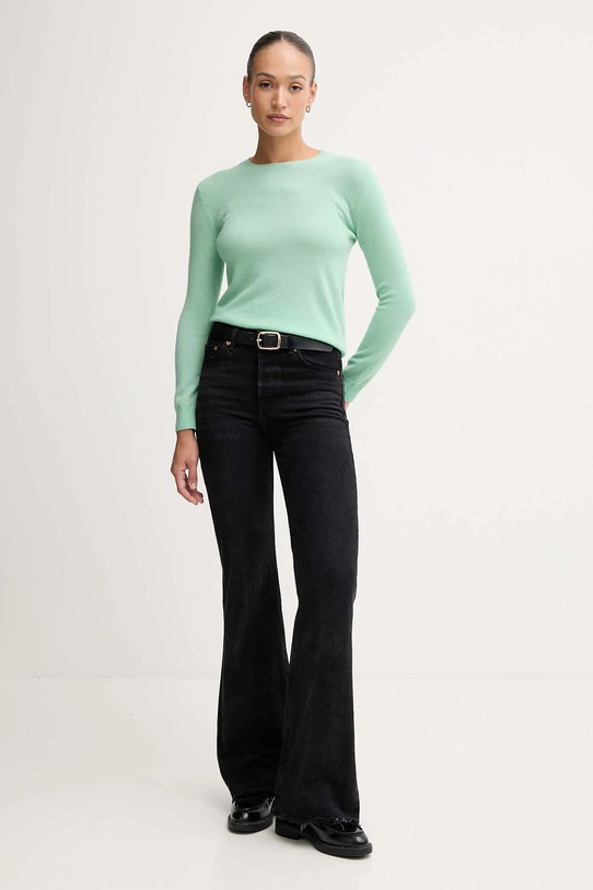 United Colors of Benetton sweter wełniany 1002D1K01 zielony AW25