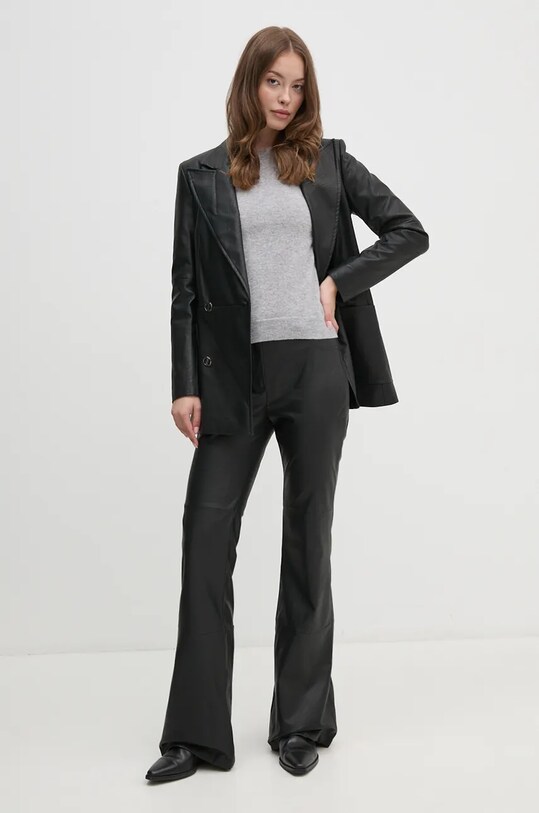United Colors of Benetton sweter wełniany 1002D1K01 szary AW24