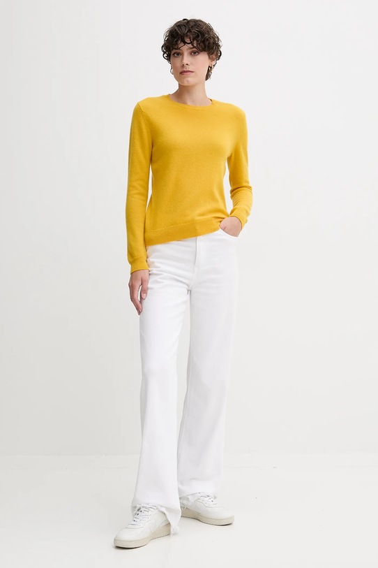 Шерстяной свитер United Colors of Benetton 1002D1K01 жёлтый AW25