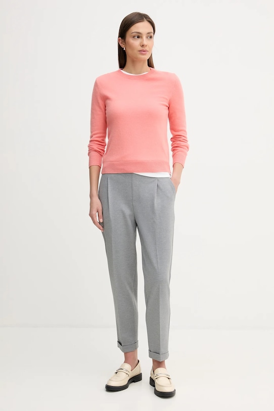 United Colors of Benetton sweter wełniany 1002D1K01 pomarańczowy AW25