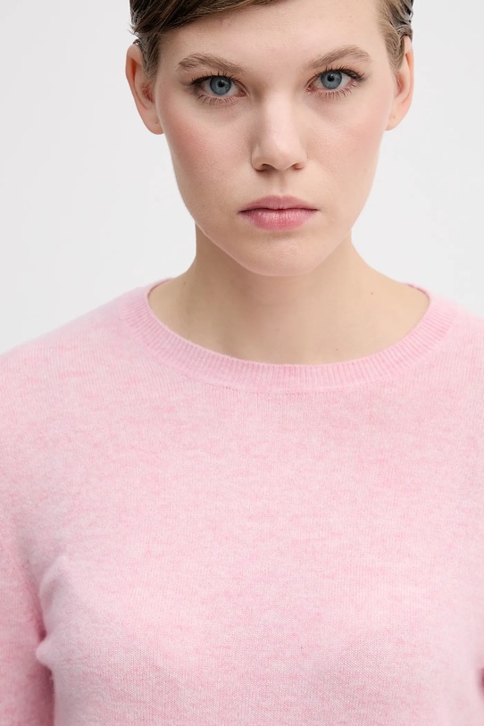 United Colors of Benetton sweter wełniany różowy 1002D1K01