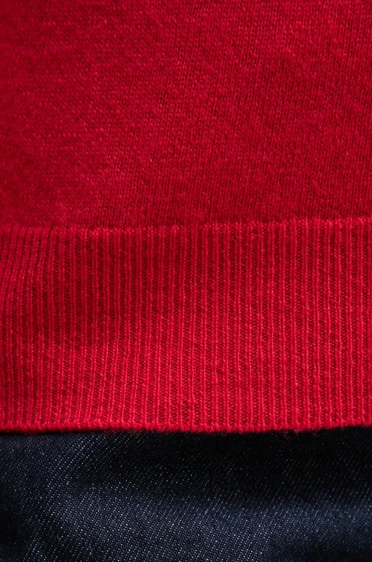 Шерстяной свитер United Colors of Benetton красный 1002D1K01