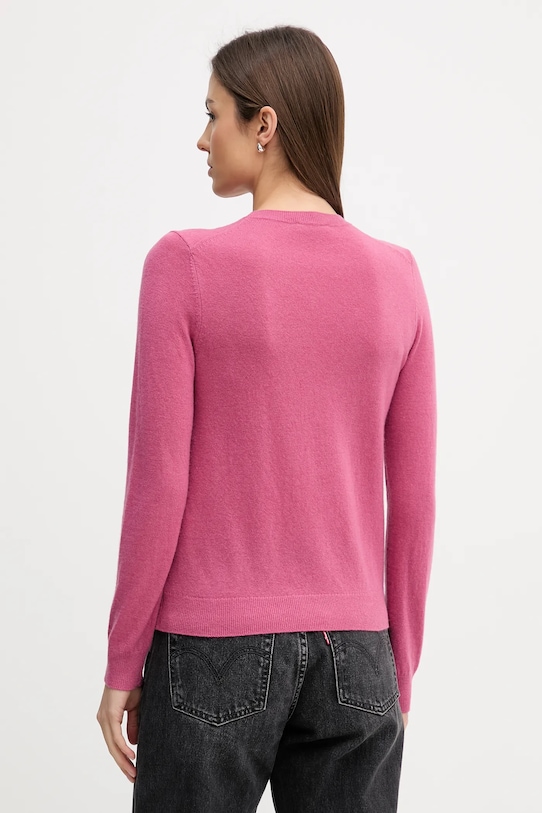 Odzież United Colors of Benetton sweter wełniany 1002D1K01 różowy