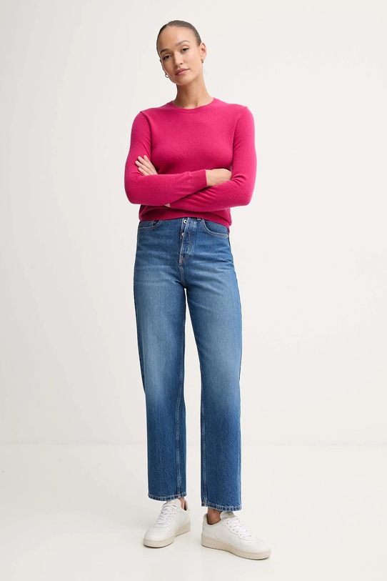 Шерстяной свитер United Colors of Benetton 1002D1K01 розовый AW25