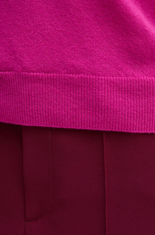 Шерстяной свитер United Colors of Benetton розовый 1002D1K01