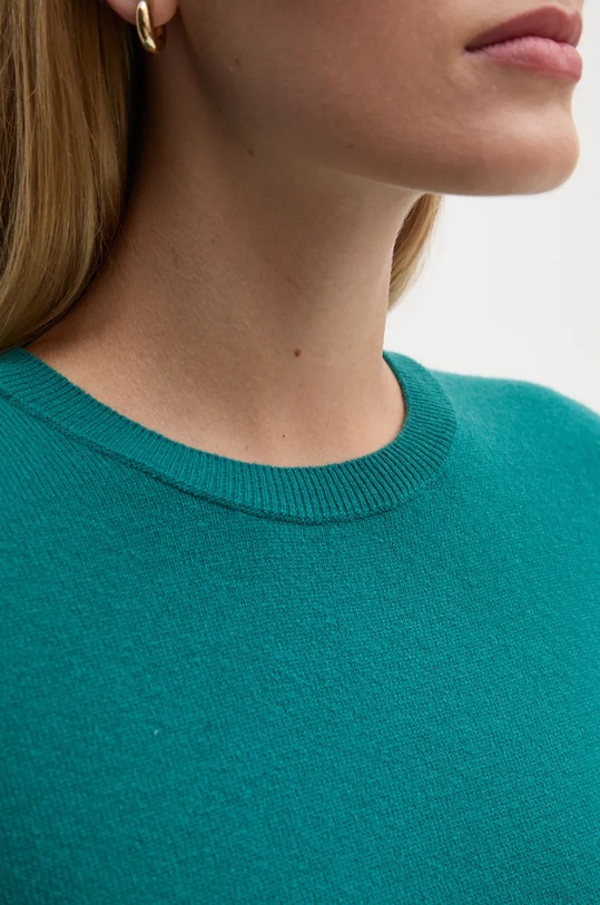 Vlněný svetr United Colors of Benetton zelená 1002D1K01
