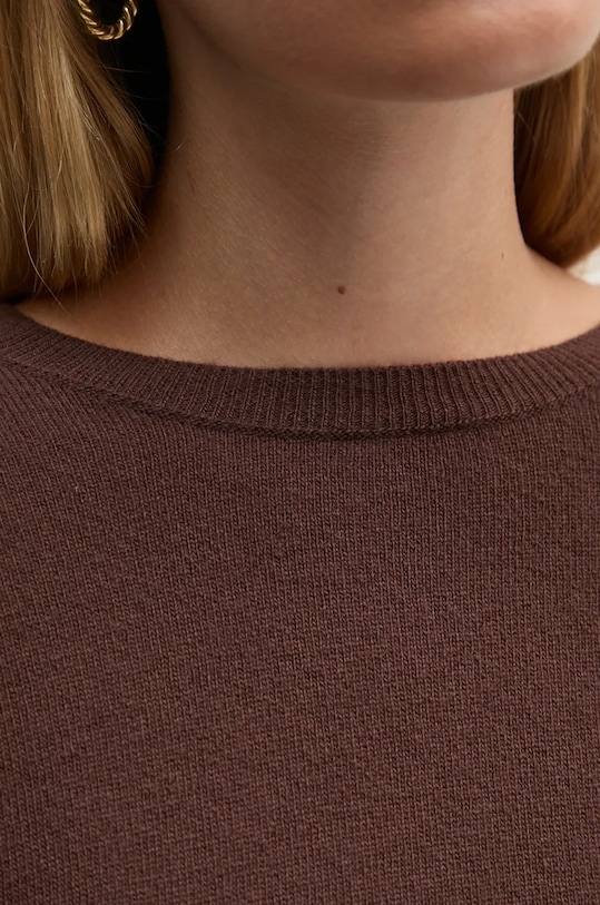 Vlněný svetr United Colors of Benetton 1002D1K01 hnědá