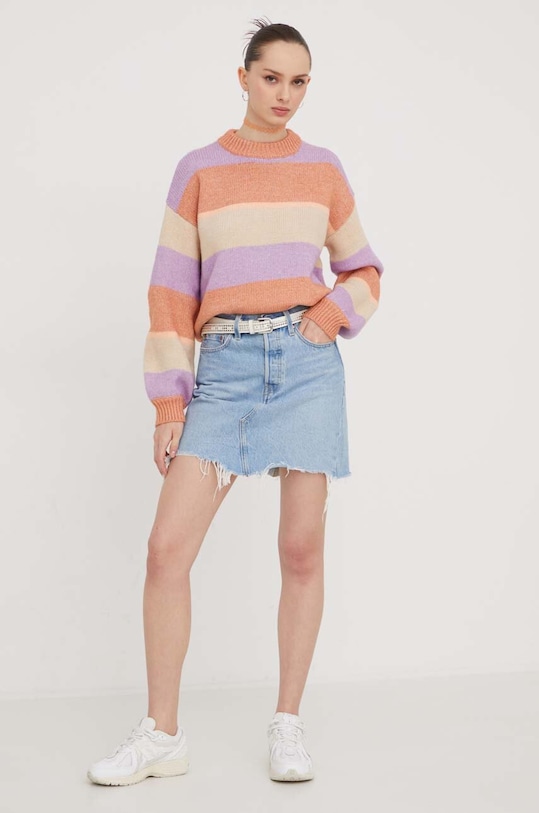 Svetr z vlněné směsi Roxy ERJSW03589 vícebarevná SS24