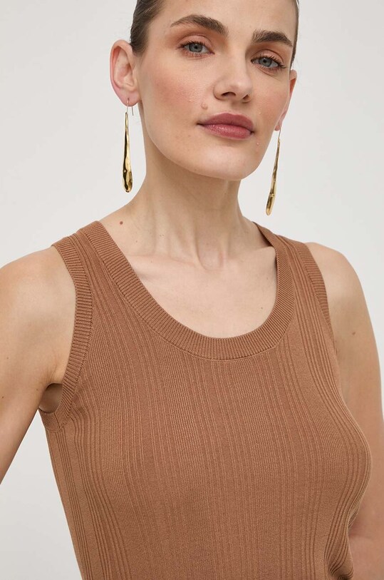 Weekend Max Mara top pozostałe brązowy 2415361022600