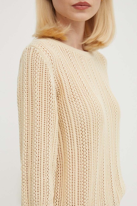 United Colors of Benetton sweter bawełniany 1394D10AF beżowy