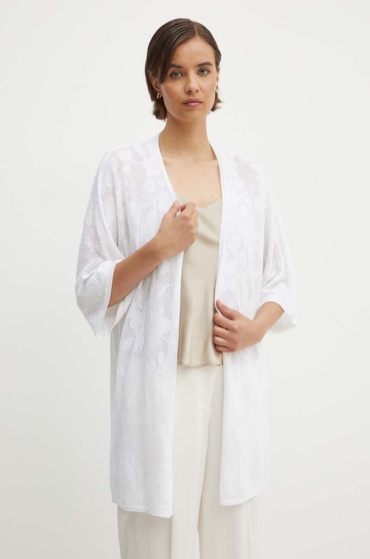 United Colors of Benetton cardigan uni alb 103CD603O