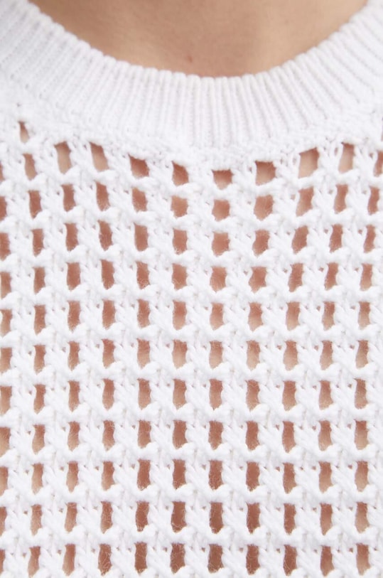 United Colors of Benetton kamizelka bawełniana biały 101TD10AP