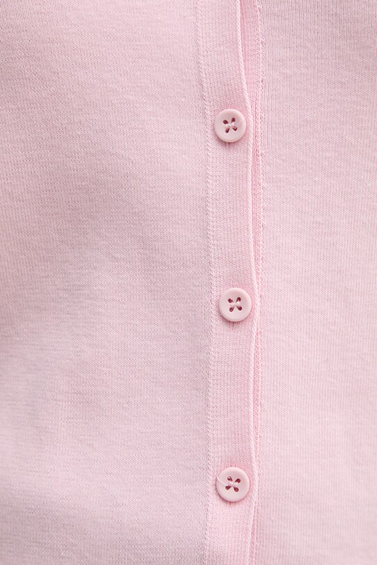 United Colors of Benetton cardigan din bumbac 1091D5558 roz