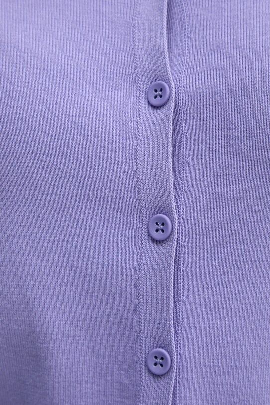 United Colors of Benetton pamut kardigán 1091D5558 lila