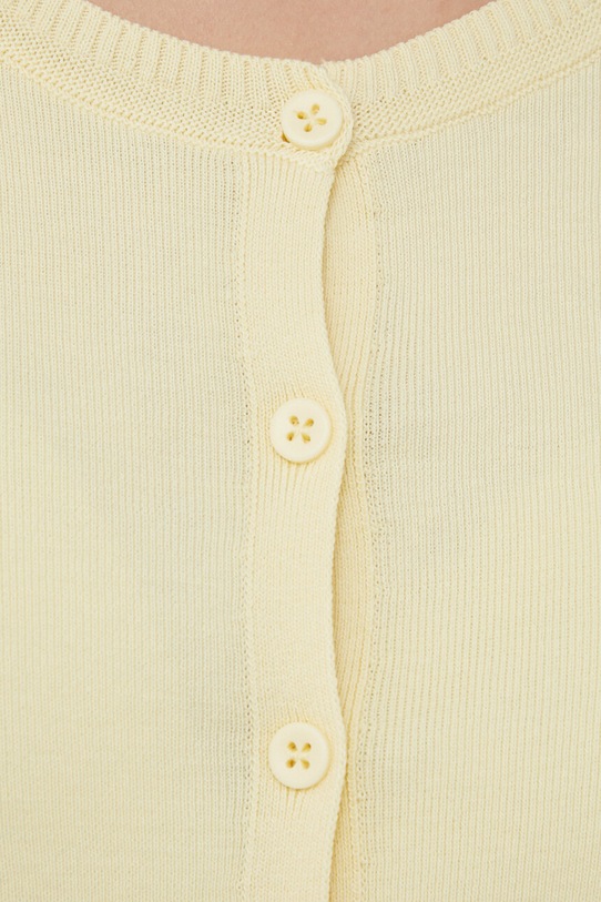 United Colors of Benetton kardigan bawełniany 1091D5558 żółty