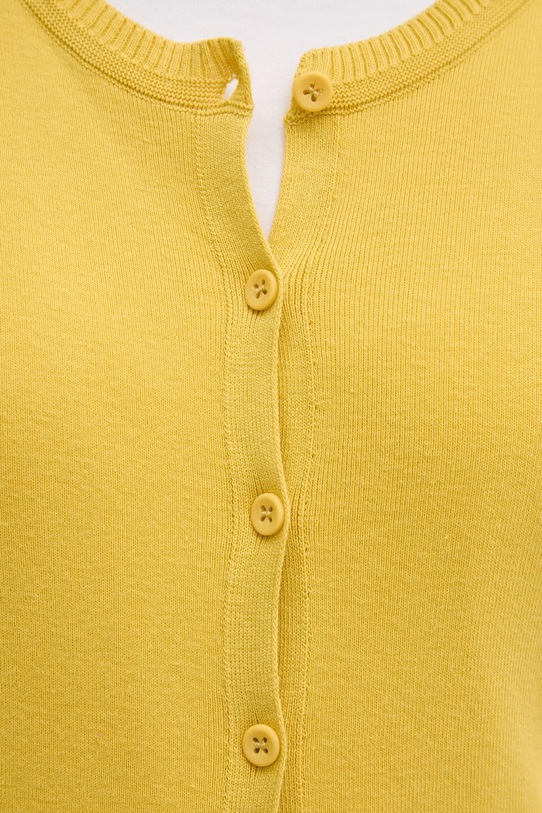 United Colors of Benetton cardigan in cotone 1091D5558 giallo