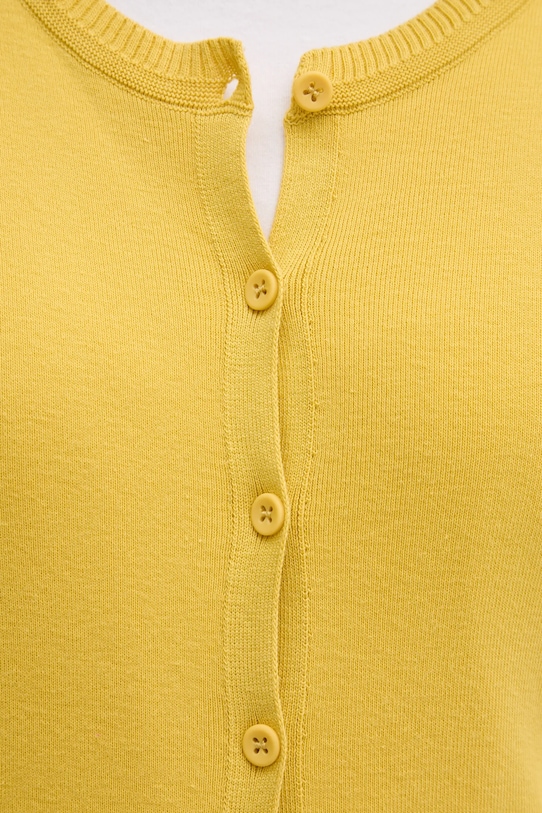 United Colors of Benetton kardigan bawełniany 1091D5558 żółty