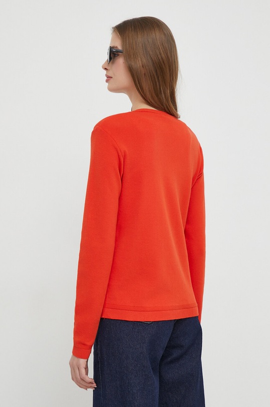 Odzież United Colors of Benetton kardigan bawełniany 1091D5558 czerwony