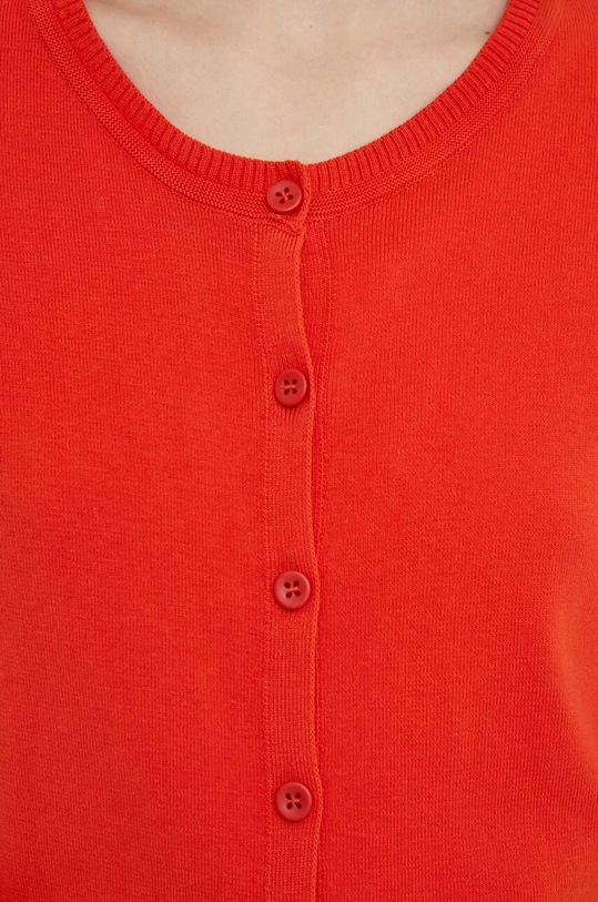 United Colors of Benetton kardigan bawełniany 1091D5558 czerwony