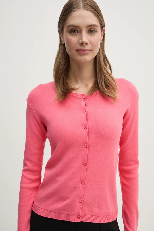 United Colors of Benetton cardigan din bumbac roz 1091D5558