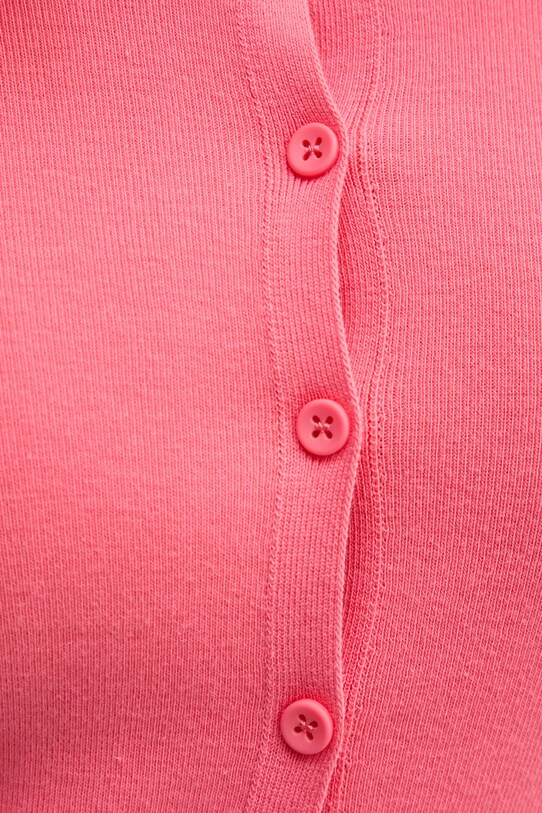 United Colors of Benetton cardigan din bumbac 1091D5558 roz