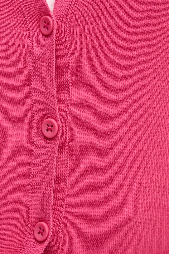 Бавовняний кардиган United Colors of Benetton 1091D5558 рожевий