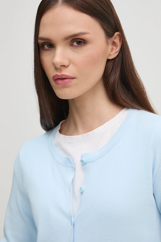 Bavlněný kardigan United Colors of Benetton modrá 1091D5558