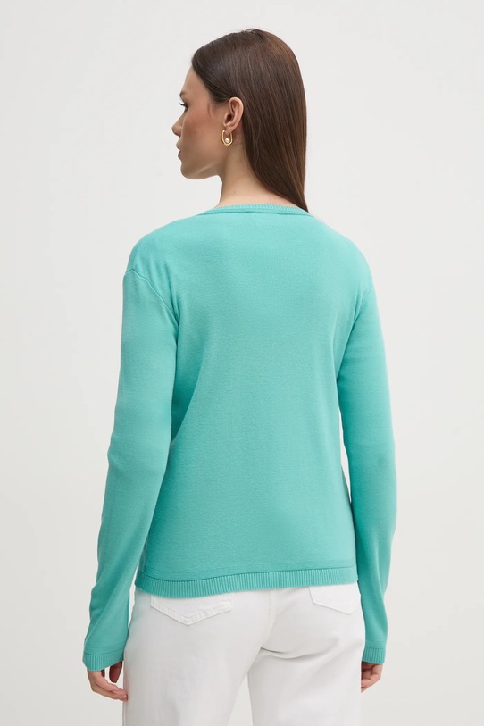 Oblečení Bavlněný kardigan United Colors of Benetton 1091D5558 tyrkysová