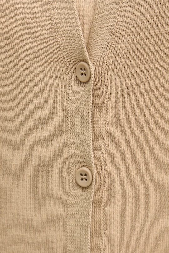 Βαμβακερή ζακέτα United Colors of Benetton 1091D5558 μπεζ