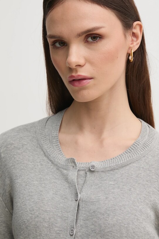 United Colors of Benetton cardigan din bumbac gri 1091D5558