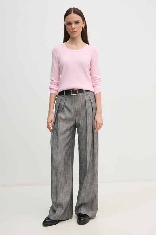 United Colors of Benetton maglione in cotone 1091D1M08 rosa SS25