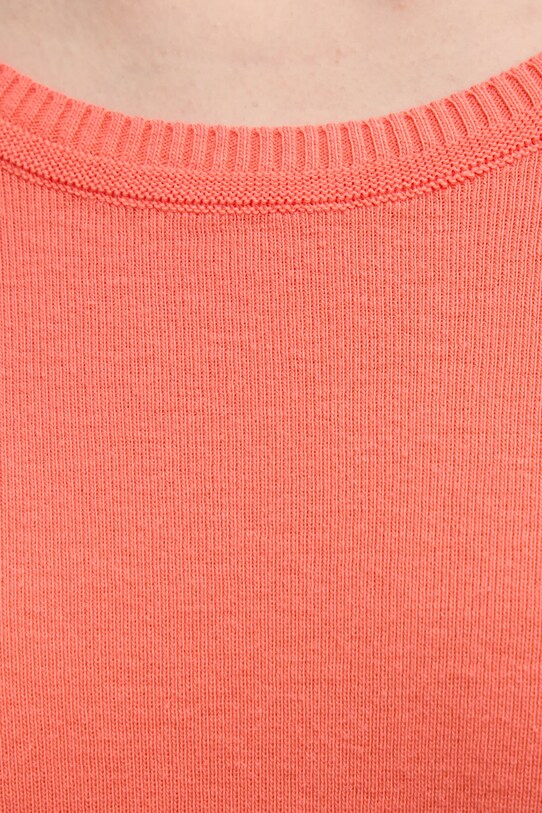 United Colors of Benetton pulover de bumbac portocaliu 1091D1M08