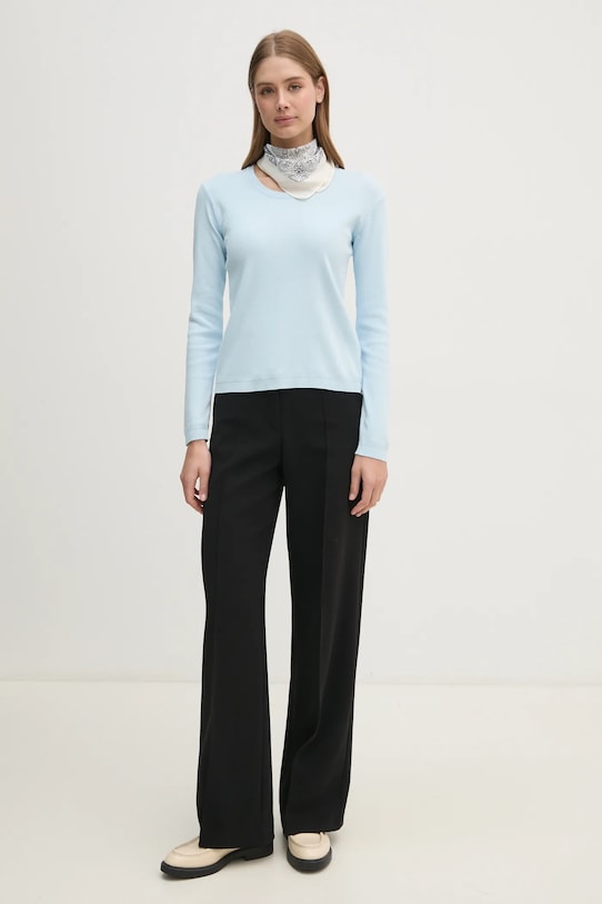 Βαμβακερό πουλόβερ United Colors of Benetton 1091D1M08 μπλε SS25