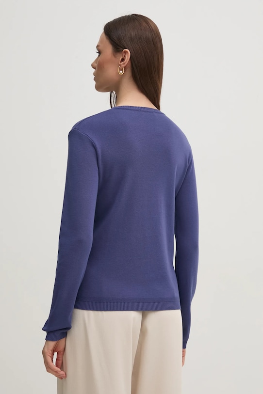 Odzież United Colors of Benetton sweter bawełniany 1091D1M08 granatowy