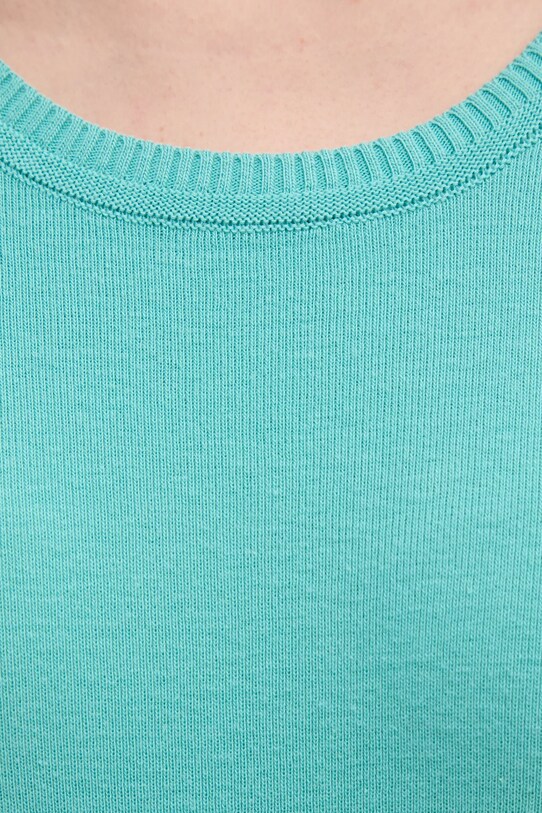 Бавовняний светр United Colors of Benetton 1091D1M08 бірюзовий