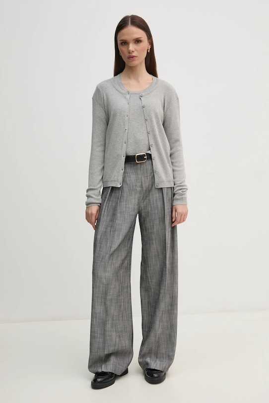 United Colors of Benetton sweter bawełniany 1091D1M08 szary SS25