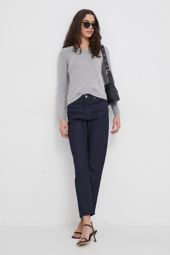 United Colors of Benetton sweter bawełniany 1091D1M08 szary SS25