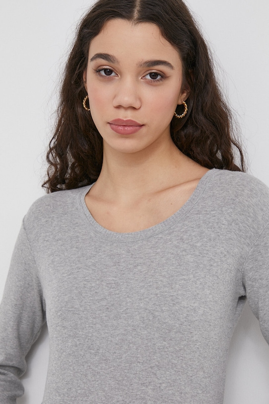 United Colors of Benetton sweter bawełniany szary 1091D1M08